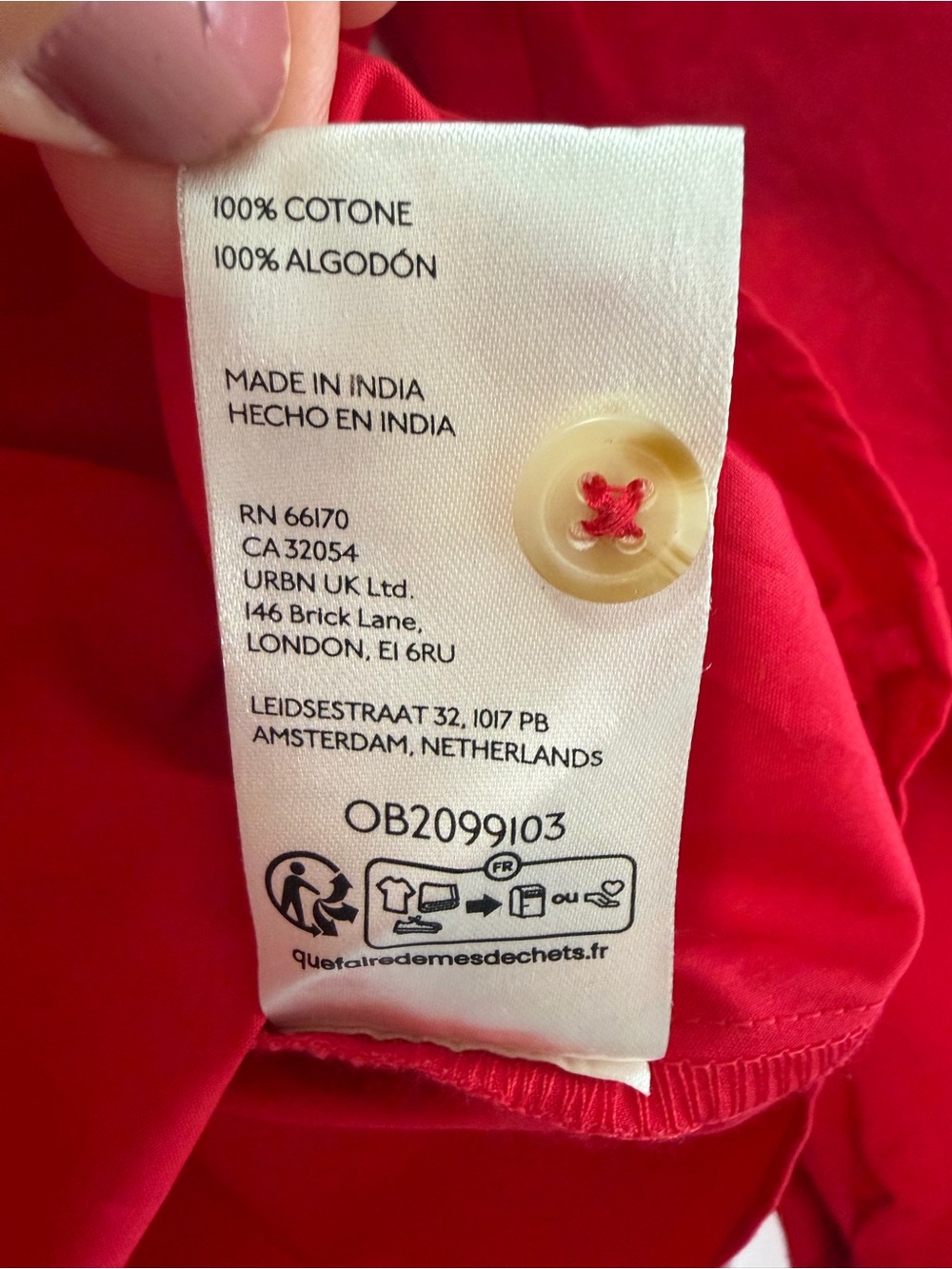 By Anthropologie Belted Buttondown Shirt Size 4 - Picture 7 of 10